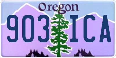 OR license plate 903ICA
