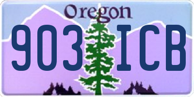 OR license plate 903ICB