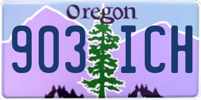 OR license plate 903ICH