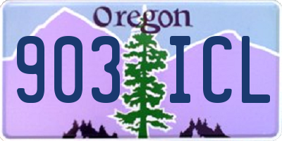 OR license plate 903ICL
