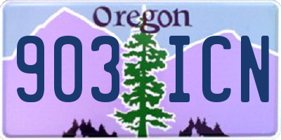 OR license plate 903ICN