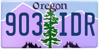 OR license plate 903IDR