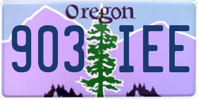 OR license plate 903IEE
