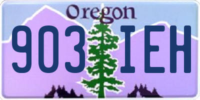 OR license plate 903IEH