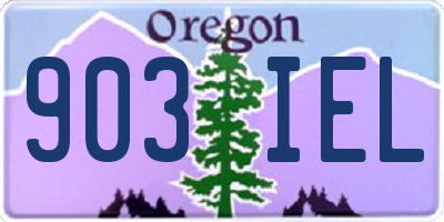 OR license plate 903IEL