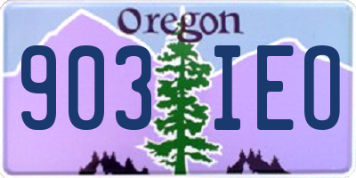 OR license plate 903IEO