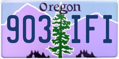 OR license plate 903IFI