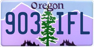 OR license plate 903IFL