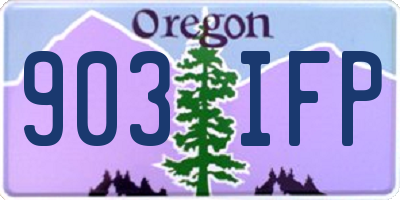 OR license plate 903IFP