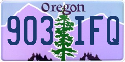 OR license plate 903IFQ