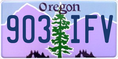 OR license plate 903IFV