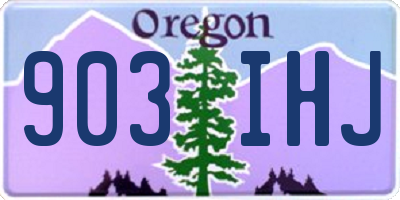 OR license plate 903IHJ
