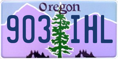OR license plate 903IHL