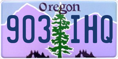 OR license plate 903IHQ