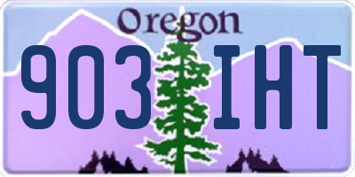 OR license plate 903IHT