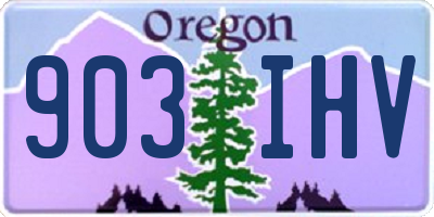 OR license plate 903IHV