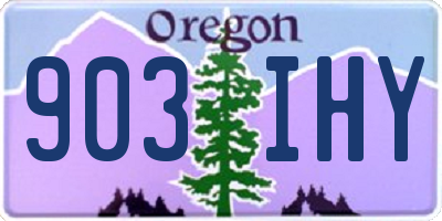 OR license plate 903IHY