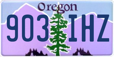 OR license plate 903IHZ