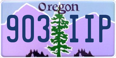 OR license plate 903IIP