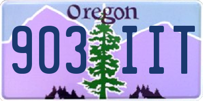 OR license plate 903IIT