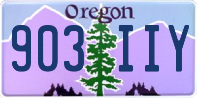 OR license plate 903IIY