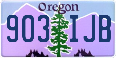 OR license plate 903IJB