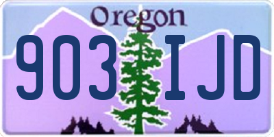 OR license plate 903IJD