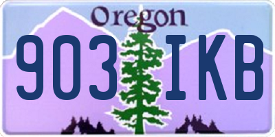 OR license plate 903IKB