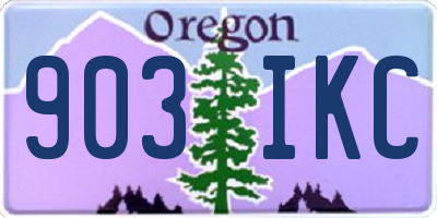 OR license plate 903IKC
