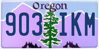 OR license plate 903IKM