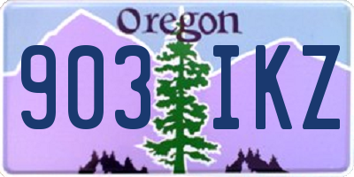 OR license plate 903IKZ