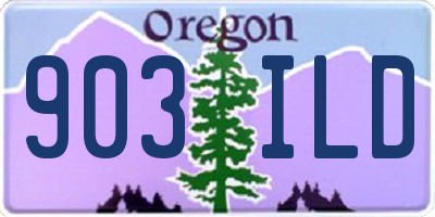 OR license plate 903ILD