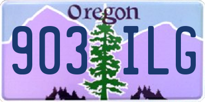 OR license plate 903ILG