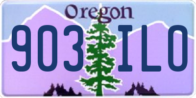 OR license plate 903ILO