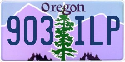 OR license plate 903ILP