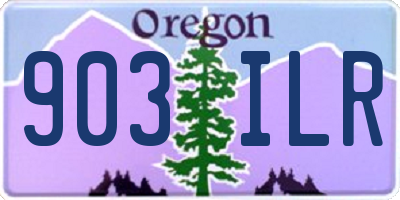 OR license plate 903ILR