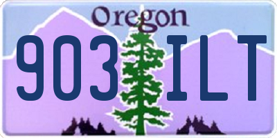 OR license plate 903ILT