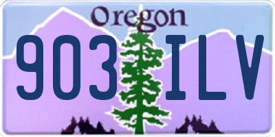 OR license plate 903ILV