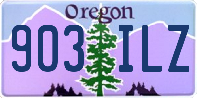 OR license plate 903ILZ