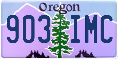 OR license plate 903IMC