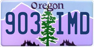 OR license plate 903IMD