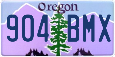 OR license plate 904BMX