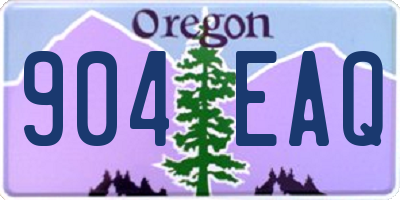 OR license plate 904EAQ