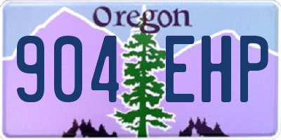 OR license plate 904EHP