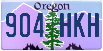 OR license plate 904HKH