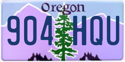 OR license plate 904HQU
