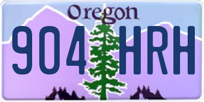 OR license plate 904HRH