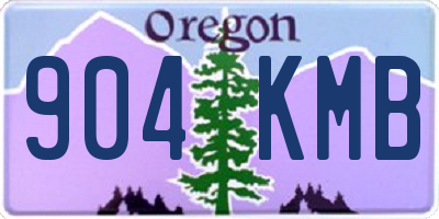 OR license plate 904KMB