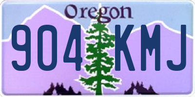 OR license plate 904KMJ