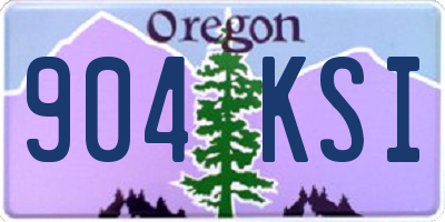 OR license plate 904KSI